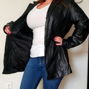 Women's L Caslon Lamb Skin Leather Jacket
